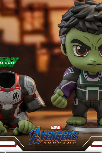 Cosbaby Hot Toys COSB551 Avengers: Endgame Hulk Team Suit Bobble-Head S